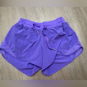 Lululemon womens running shorts. Size 6. Color purple